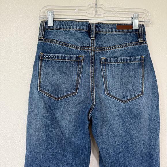 BLANKNYC The Madison Crop High Rise Crop Jeans Medium Wash Denim Size 24 - Picture 5 of 8